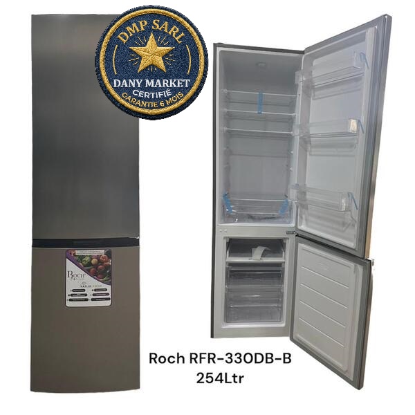 Réfrigérateur ROCH RFR-330 DB-B 254L économique silencieux A+