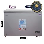 Congélateur coffre ROCH RCF-440B 380L vitré coulissant grande capacité