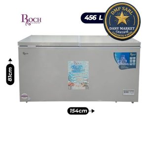 Congélateur coffre ROCH RCF-550-G 456L vitré grande capacité professionnel