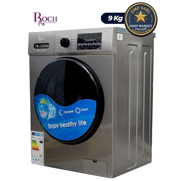 Machine à laver ROCH 9KG RWM09FL-L automatique grande capacité gris