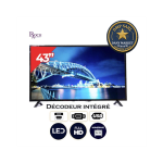 TV ROCH / 43 pouces Full HD LED RH-LE43DS / Grand écran avec image nette et son puissant pour salon